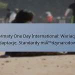 Formaty One Day International: Wariacje, Adaptacje, Standardy międzynarodowe