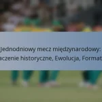 Jednodniowy mecz międzynarodowy: Znaczenie historyczne, Ewolucja, Formatów