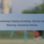 Jednodniowy międzynarodowy: Słynne mecze, Rekordy, Kamienie milowe