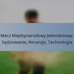 Mecz Międzynarodowy Jednodniowy: Sędziowanie, Recenzje, Technologia