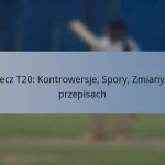 Mecz T20: Kontrowersje, Spory, Zmiany w przepisach