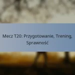 Mecz T20: Przygotowanie, Trening, Sprawność