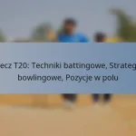 Mecz T20: Techniki battingowe, Strategie bowlingowe, Pozycje w polu
