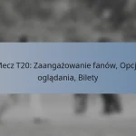 Mecz T20: Zaangażowanie fanów, Opcje oglądania, Bilety