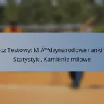 Mecz Testowy: Międzynarodowe rankingi, Statystyki, Kamienie milowe