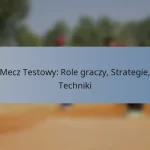 Mecz Testowy: Role graczy, Strategie, Techniki