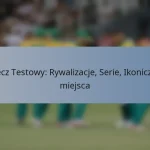 Mecz Testowy: Rywalizacje, Serie, Ikoniczne miejsca