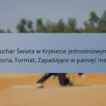 Puchar Świata w Krykiecie Jednodniowym: Historia, Format, Zapadające w pamięć mecze
