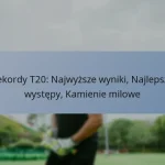 Rekordy T20: Najwyższe wyniki, Najlepsze występy, Kamienie milowe
