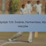 Statystyki T20: Średnie, Partnerstwa, Wyniki meczów