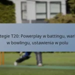 Strategie T20: Powerplay w battingu, wariacje w bowlingu, ustawienia w polu